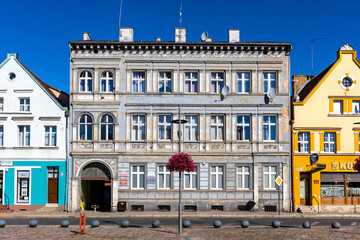 City council building at Rynek main market square in historic old town quarter of Trzebiatow in Poland © Art Media Factory