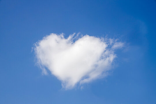 It's a heart-shaped cloud.
