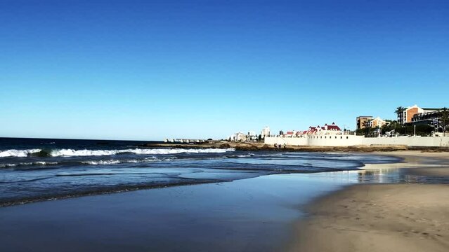 EXPLORE THE SCENIC AND BEAUTIFUL COAST OF KINGS BEACH AT NELSON MANDELA BAY, PORT ELIZABETH, SOUTH AFRICA 