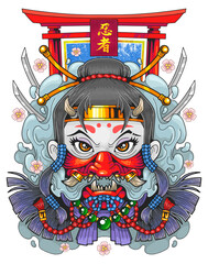 mythological japanese ninja © fargon