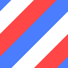 Barber shop pole background, flat vector illustration.