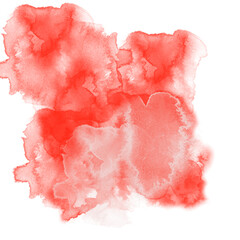 Abstract Watercolor Smokey Blob Pink