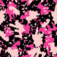 Obraz na płótnie Canvas seamless camouflage pattern on black background 