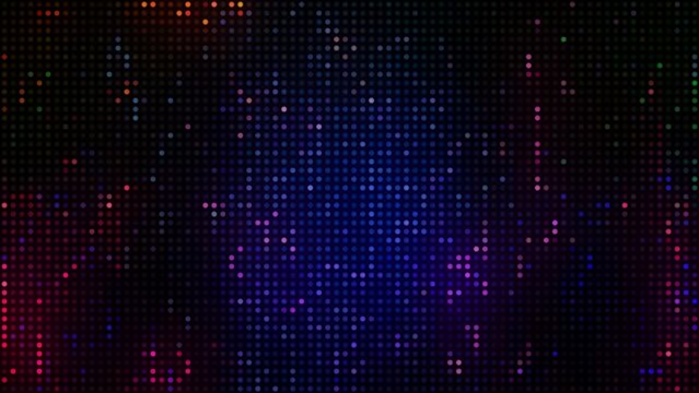 Colorful Pixel Dots Digital Electronic Background Loop