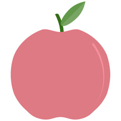 apple fruit flat design collection set