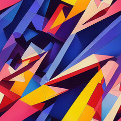 Abstract seamless pattern, 3D illustration and rendering.