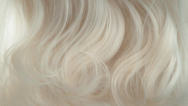 Super Slow Motion Shot of Waving Light Blonde Hair at 1000 fps.