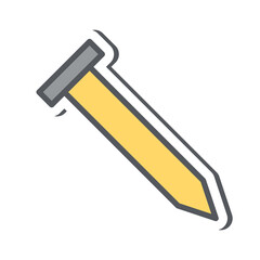 nail minimalist construction tools sticker collection set