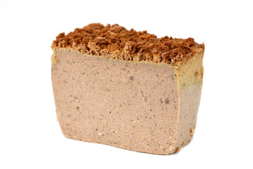 Piece of the poultry and pork pate