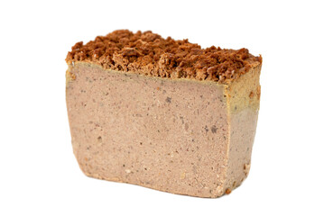 Piece of the poultry and pork pate
