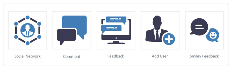 Fototapeta premium Social Network, comment and feedback