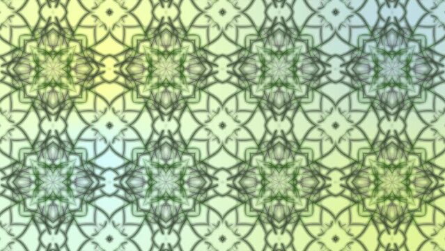 Tiling pattern loop.
Repeating wallpaper style background. Loops.