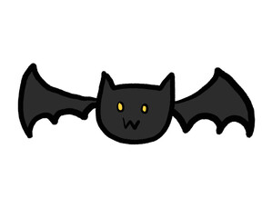 The perfect bat on a Halloween poster or postcard.