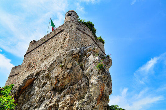 Pietra Ligure Castle, characteristic village in Italy