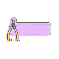 combination pliers construction tools label name tags sticker collection