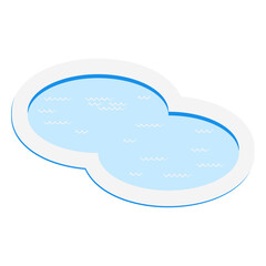 swimming pool swim area collection set