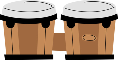 bongo music instrument clipart