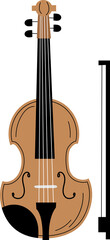 violin music instrument clipart