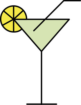 Flat style drink PNG picture, icon for photo collage, flyers, social networks, web banners, postcard prints