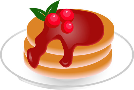 PNG picture of pancakes for photo collage, flyers, social media, web banners, postcard printing