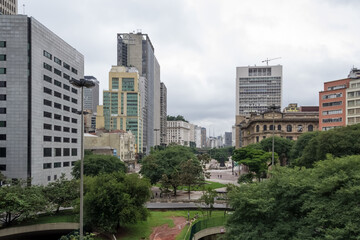 Obraz premium View of the downtown of São Paulo, the most populous city in Brazil and the world's 4th largest city proper by population