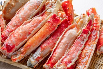 北海道の美味しいタラバガニ