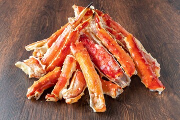 新鮮で美味しい豪華なタラバガニ