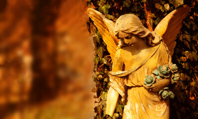 statue of beautiful angel