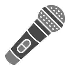 Microphone Greyscale Glyph Icon