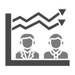 Chart Greyscale Glyph Icon