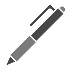 Pen Greyscale Glyph Icon