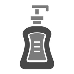 Shampoo Bottle Greyscale Glyph Icon