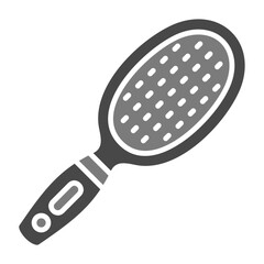 Hair Brush Greyscale Glyph Icon