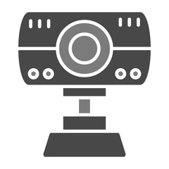 Fototapeta premium Webcam Greyscale Glyph Icon