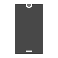 Smart Phone Greyscale Glyph Icon