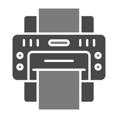 Printer Greyscale Glyph Icon