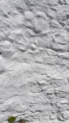 Pared de estuco blanco