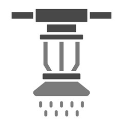 Sprinkler Greyscale Glyph Icon