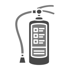 Fire Extinguisher Greyscale Glyph Icon