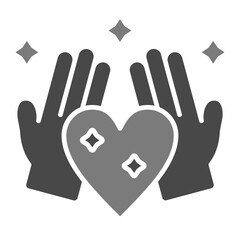 Love Greyscale Glyph Icon