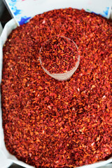 Ground sweet red pepper.  Kyrgyzstan
