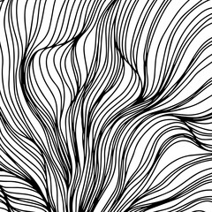 Abstract background. Thin black lines on white. Png art. Cover layout template.