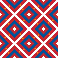 mongolian flag pattern. abstract background. vector illustration