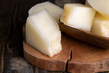 Sliced ripe and sweet melon