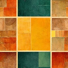 Fototapeta premium Art Deco style design geometric seamless pattern earthy colors ornamental wallpapers fashion print elegant rich modern oriental classic royal stylish monochrome textile