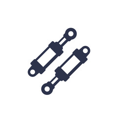 Hydraulic cylinders icon, pneumatic equipment vector