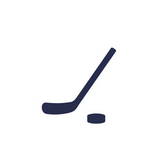 Ice hockey icon with a stick