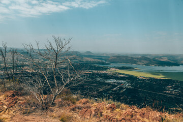Panorama view from Magaliesberg in South Africa
