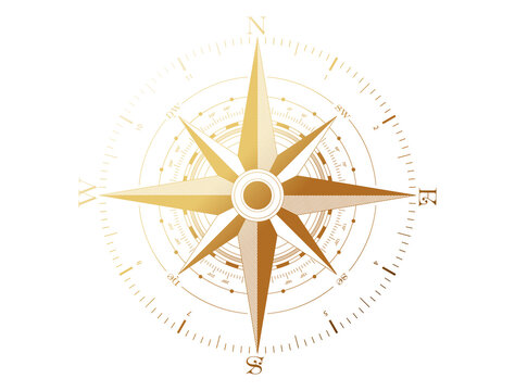 Nautical Compass Vector Art PNG Images