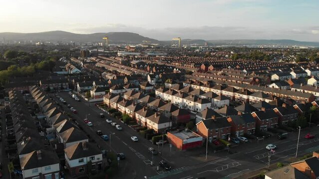 Belfast City Aerial View